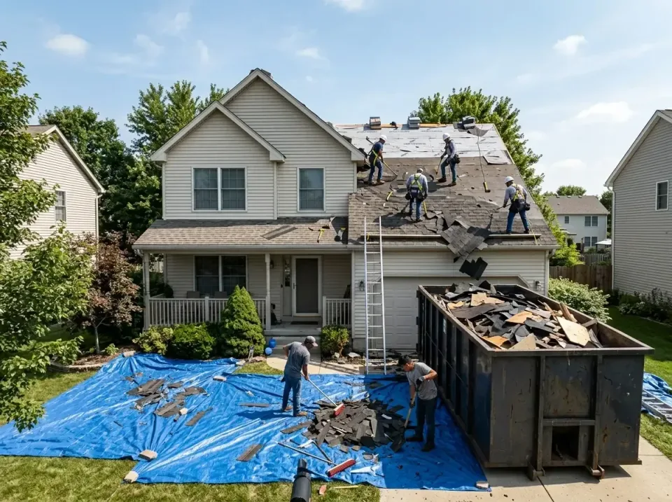 roof-replacement-debris-remova-004 — frequently asked questions, Cheapest Dumpster Rentals in Bridgeview, IL
